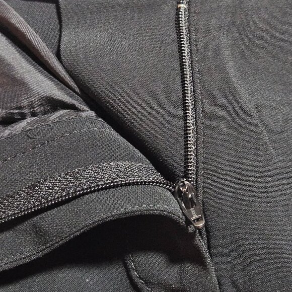 Alberta Ferretti Black Pants Women 10 Business Court Elegant Boho Chic Authentic - Picture 9 of 16